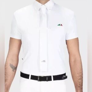 FOX - Men's Short Sleeve Competition Show Shirt XXL, White‎